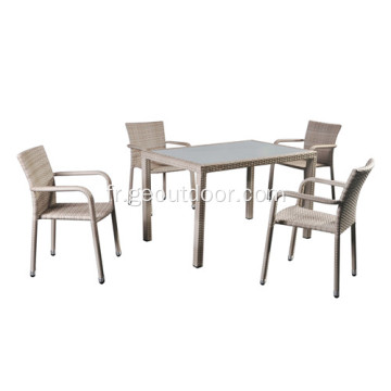 Ensemble de table et chaises de salle à manger d&#39;extérieur 2019